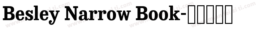 Besley Narrow Book字体转换